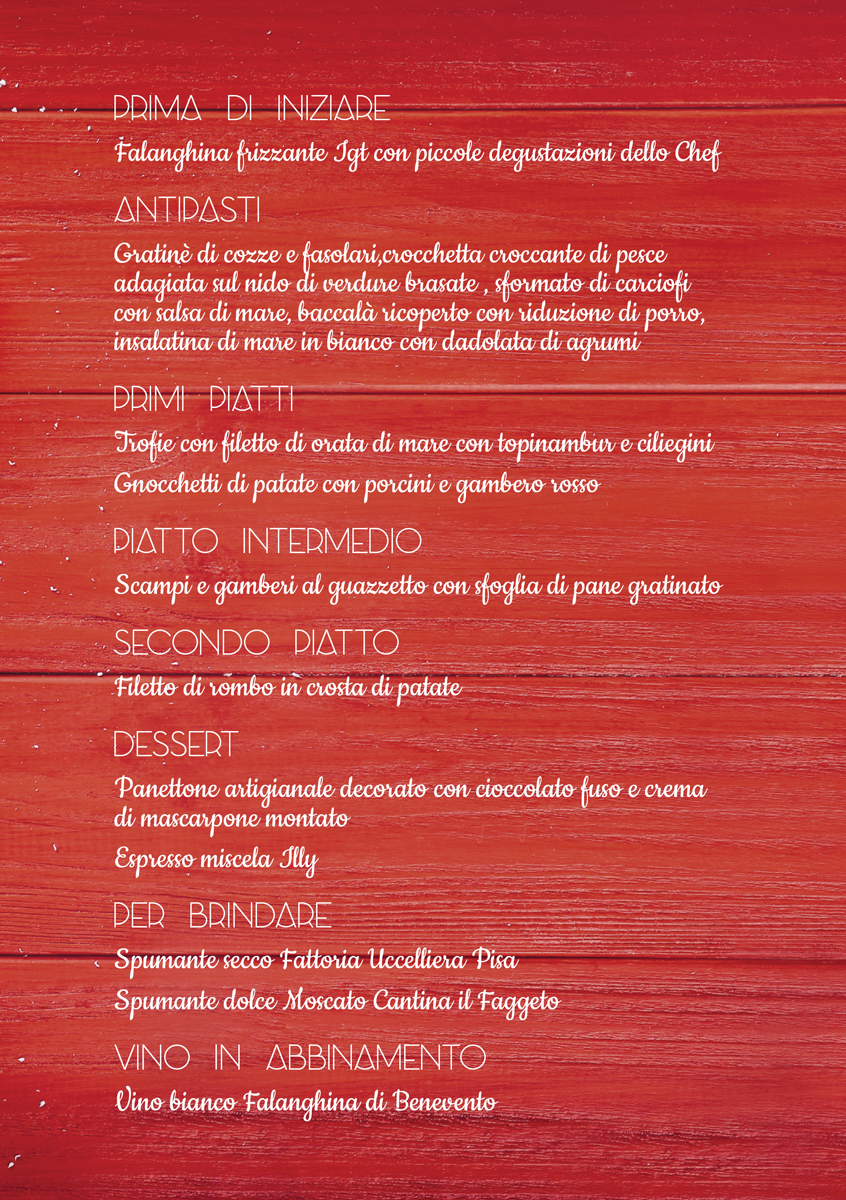Creazione grafica del menu di Natale per Il Cavaliere Nero - pagina 2
