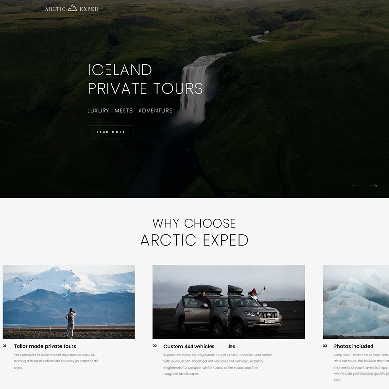 Creazione sito web Arctic Exped