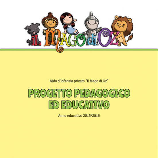 Progetto pedagogico ed educativo - copertina