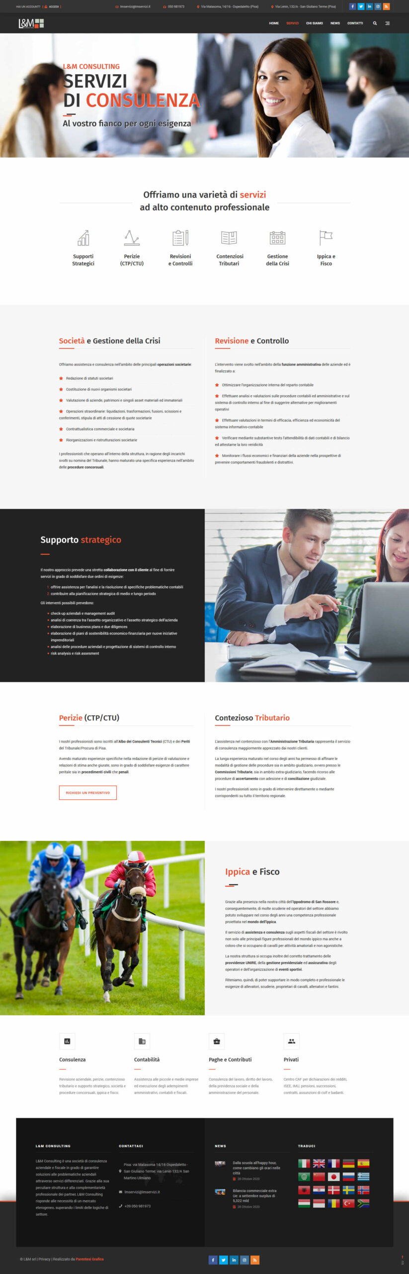 Sito web L&M Consulting - consulenza