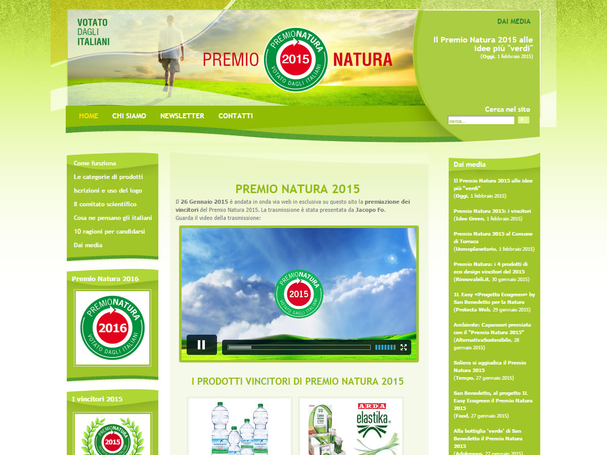 Sito web Premio Natura
